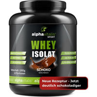 Produktbild von Alphavitalis Whey Protein Isolat Schokolade zuckerfrei Pulver