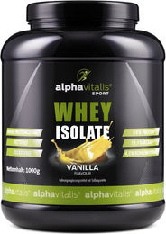 Alphavitalis Whey Protein Isolat Vanille 1000 g Pulver zuckerfrei und fettfrei – Bild 1 von 5