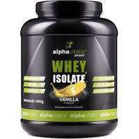 Produktbild von Alphavitalis Whey Protein Isolat Vanille 1000 g Pulver zuckerfrei und fettfrei