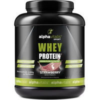 Produktbild von Alphavitalis Whey Protein Konzentrat Pulver Erdbeere 1000 g