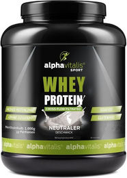 Alphavitalis Whey Protein Konzentrat Pulver Neutral ohne Süßstoff 1000 g – Bild 1 von 3