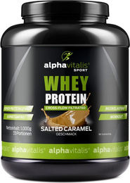 Alphavitalis Whey Protein Konzentrat Pulver Salted Caramel 1000 g – Bild 1 von 1