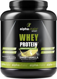 Alphavitalis Whey Protein Konzentrat Pulver Vanille 1000 g – Bild 1 von 3