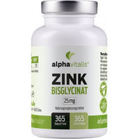 Produktbild von Alphavitalis Zink Bisglycinat Tabletten vegan