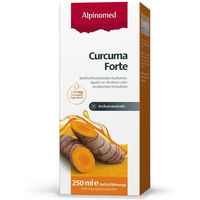 Produktbild von Alpinamed Curcuma Forte Extrakt flüssig vegan laktosefrei und glutenfrei 250 ml