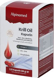 Alpinamed Krill Oil Kapseln glutenfrei und laktosefrei 120 Stück – Bild 1 von 2