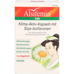 Alsifemin 100 Klima-Aktiv Kapseln mit Soja-Isoflavonen vegan 30 Stück – Bild 1 von 1