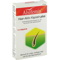 Produktbild von Alsifemin Haar Aktiv Kapseln plus mit Zink, Biotin und Selen, vegetarisch, glutenfrei und laktosefrei