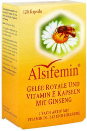 Alsifemin Kapseln mit Gelée Royale, Vitamin E und Ginseng für Frauen 120 Stück – Bild 1 von 1