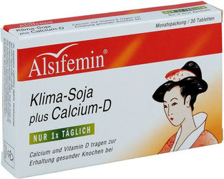 Alsifemin Klima-Soja plus Calcium und Vitamin D3 Tabletten für Frauen 30 Stück – Bild 1 von 3