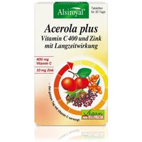 Produktbild von Alsiroyal Acerola plus Vitamin C 400 Tabletten mit Hagebutte vegan 30 Stück