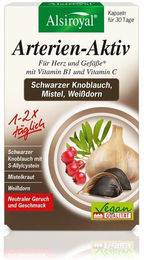 Alsiroyal Arterien Aktiv Kräuter-Komplex mit Schwarzem Knoblauch und Mistel vegan Kapseln 30 Stück – Bild 1 von 1