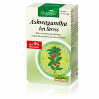 Produktbild von Alsiroyal Ashwagandha Kapseln mit KSM-66 und 5% Withanoliden vegan 60 Stück