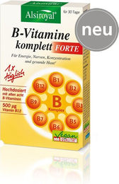 Alsiroyal B-Komplex Forte Kapseln vegan vegetarisch glutenfrei laktosefrei 60 Stück – Bild 1 von 1