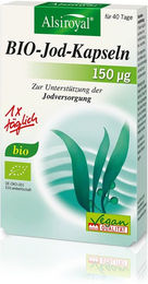 Alsiroyal BIO Jod Kapseln mit Kelp Braunalge vegan und vegetarisch 40 Stück – Bild 1 von 1
