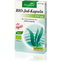 Produktbild von Alsiroyal BIO Jod Kapseln mit Kelp Braunalge vegan und vegetarisch 40 Stück
