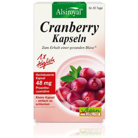 Produktbild von Alsiroyal Cranberry Kapseln vegan glutenfrei laktosefrei 30 Stück