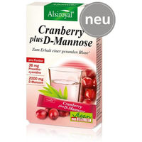 Produktbild von Alsiroyal Cranberry plus D-Mannose Sticks vegan glutenfrei laktosefrei 10 Stück