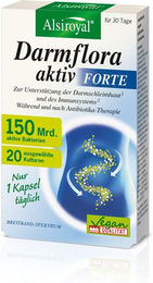 Alsiroyal Darmflora aktiv Forte vegane Kapseln für Erwachsene 30 Stück – Bild 1 von 1