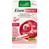 Produktbild von Alsiroyal Eisen Direkt Sticks mit Eisenfumarat vegan glutenfrei laktosefrei 30 Sticks