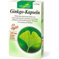 Produktbild von Alsiroyal Ginkgo Kapseln vegan glutenfrei laktosefrei 30 Stück