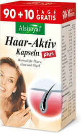 Alsiroyal Haar-Aktiv plus Kapseln mit Zink, Biotin und Selen, vegetarisch, 100 Stück – Bild 1 von 1
