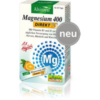Produktbild von Alsiroyal Magnesium 400 Direkt Sticks Orange Vegan Zuckerfrei 20 Stück