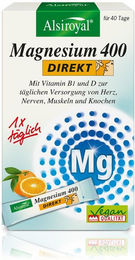 Alsiroyal Magnesium 400 Komplex Sticks Zitrone vegan und zuckerfrei 40 Stück – Bild 1 von 1