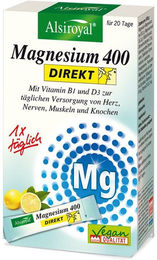Alsiroyal Magnesium 400 Pulver 400 mg 20 Stück vegan glutenfrei laktosefrei – Bild 1 von 1