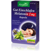 Produktbild von Alsiroyal Melatonin hochdosiert Kapseln vegan glutenfrei laktosefrei 60 Stück