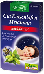 Alsiroyal Melatonin hochdosiert Kapseln vegan glutenfrei und laktosefrei 30 Stück – Bild 1 von 1