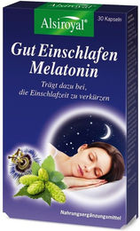 Alsiroyal Melatonin Kapseln vegan glutenfrei laktosefrei 30 Stück – Bild 1 von 1