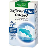Produktbild von Alsiroyal Omega-3 Seefischöl Kapseln vegan für Erwachsene 30 Stück