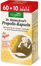 Alsiroyal Propolis Kapseln vegetarisch glutenfrei laktosefrei 70 Stück – Bild 1 von 2