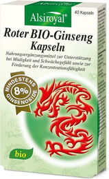 Alsiroyal Roter BIO-Ginseng Kapseln mit 8% Ginsenosiden 40 Kapseln – Bild 1 von 1