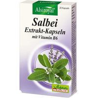 Produktbild von Alsiroyal Salbei Extrakt Kapseln vegan glutenfrei laktosefrei 30 Stück