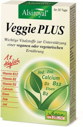 Alsiroyal Veggie Plus Vegetarische Tabletten Vegan Glutenfrei Laktosefrei Zuckerfrei 30 Stück – Bild 1 von 1