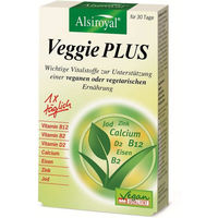 Produktbild von Alsiroyal Veggie Plus Vegetarische Tabletten Vegan Glutenfrei Laktosefrei Zuckerfrei 30 Stück