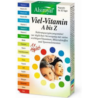Produktbild von Alsiroyal Viel-Vitamin A-Z Kapseln vegan glutenfrei laktosefrei 30 Stück
