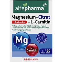 Produktbild von altapharma Magnesium-Citrat und L-Carnitin Sticks für Sportler 120 Stück