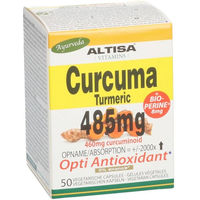 Produktbild von Altisa Curcuma Kapseln mit BioPerine 485 mg und 8 mg Extrakt standardisiert