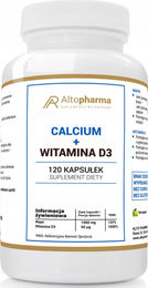 Altopharma Calcium + Vitamin D3 Kapseln 120 Stück vegan vegetarisch zuckerfrei glutenfrei für Sportler – Bild 1 von 1