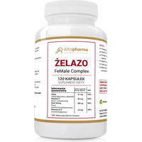 Produktbild von Altopharma IRON FeMale Complex Eisen Bisglycinat und Vitamin B mit 120 Kapseln für Frauen vegan und zuckerfrei