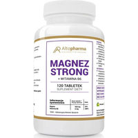 Produktbild von Altopharma Magnesium Strong mit Vitamin B6 Tabletten 120 Stück vegan zuckerfrei glutenfrei für Sportler