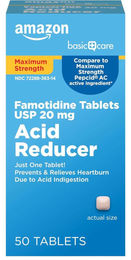 Amazon Basic Care Säure-Reduktionsmittel Tabletten 50 Stück – Bild 1 von 1