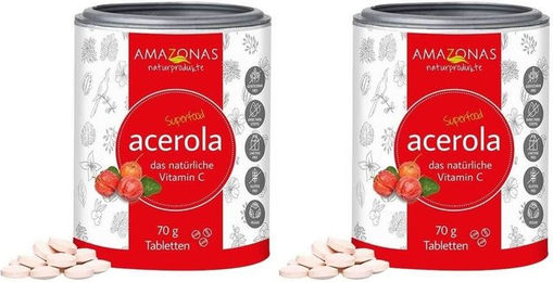 AMAZONAS Acerola und Hagebutte Lutschtabletten zuckerfrei – Bild 1 von 1