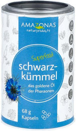 Amazonas Schwarzkümmelöl Kapseln laktosefrei und glutenfrei 100 Stück – Bild 1 von 3