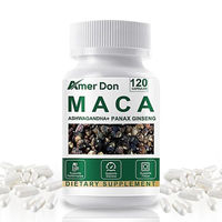 Produktbild von Amer Don Maca Ashwagandha und Panax Ginseng 10000 mg Nahrungsergänzungsmittel 120 Kapseln