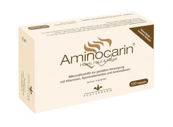 Aminocarin Kapseln mit Biotin, Selen und Zink, laktosefrei und glutenfrei, 120 Stück – Bild 1 von 3