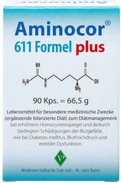 Aminocor 611 Formel plus B-Komplex Kapseln von Pharma Peter GmbH glutenfrei und laktosefrei 90 Stück – Bild 1 von 1